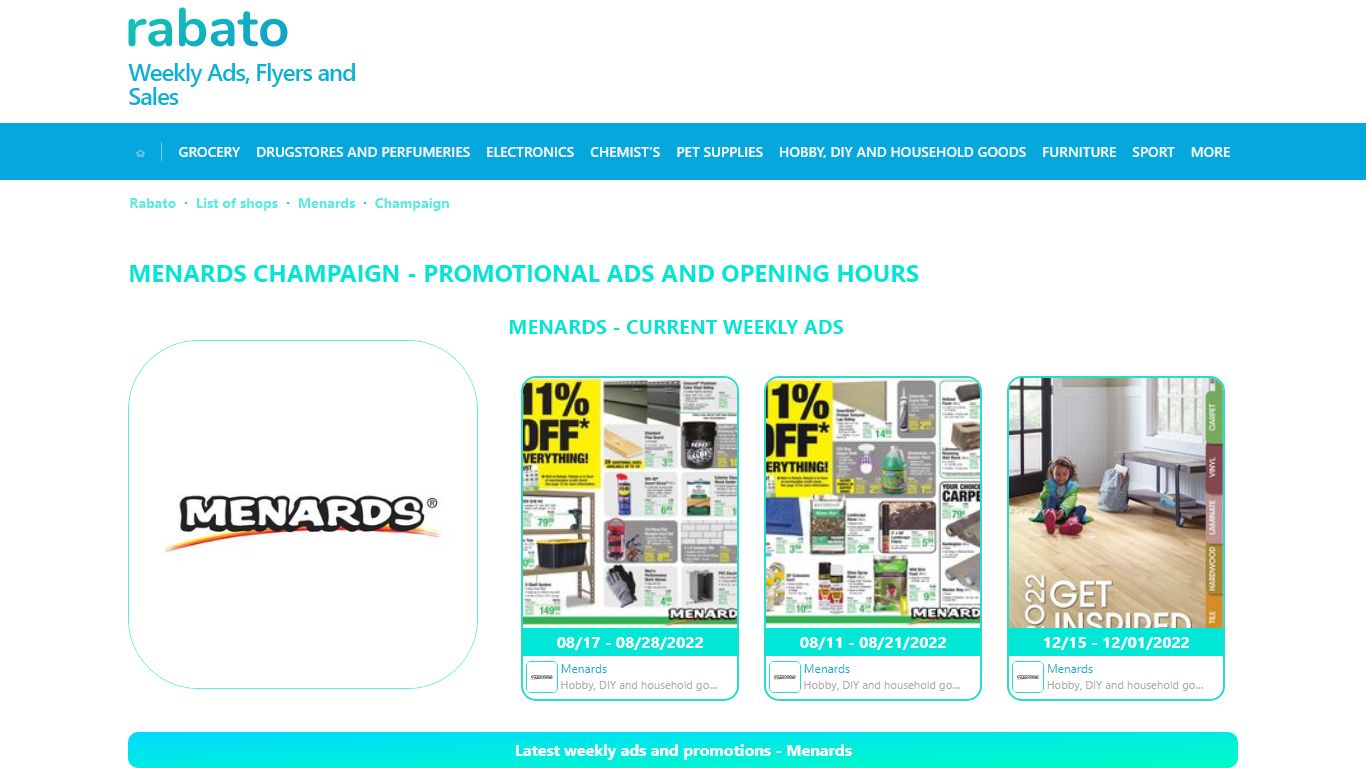 Menards Champaign - Weekly Ad, Sale, Offers - July 2022 | Rabato